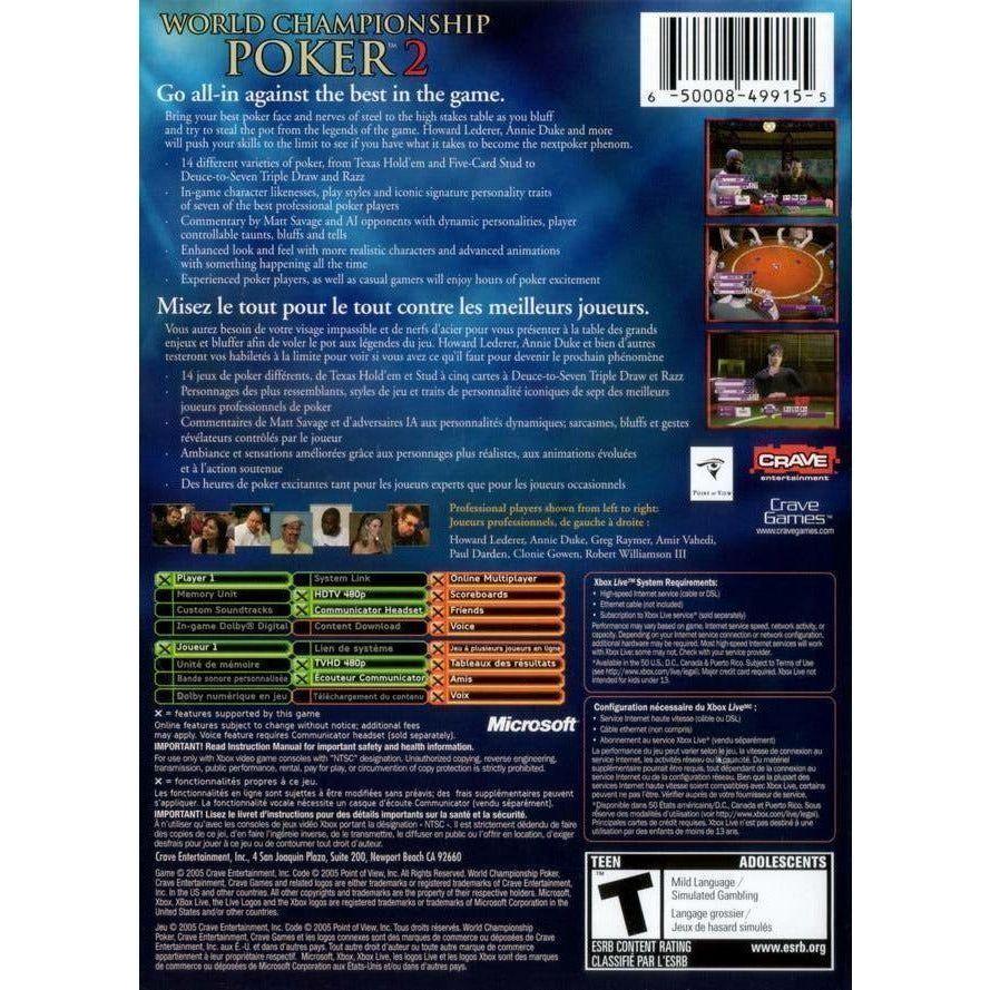 XBOX - World Championship Poker 2