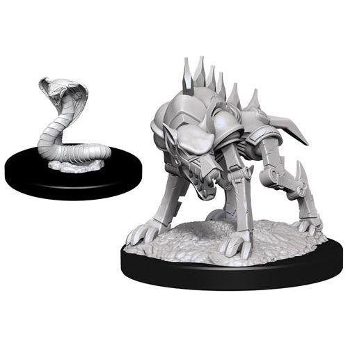D&D - Minis - Nolzurs Marvelous Miniatures - Iron Cobra & Iron Defender