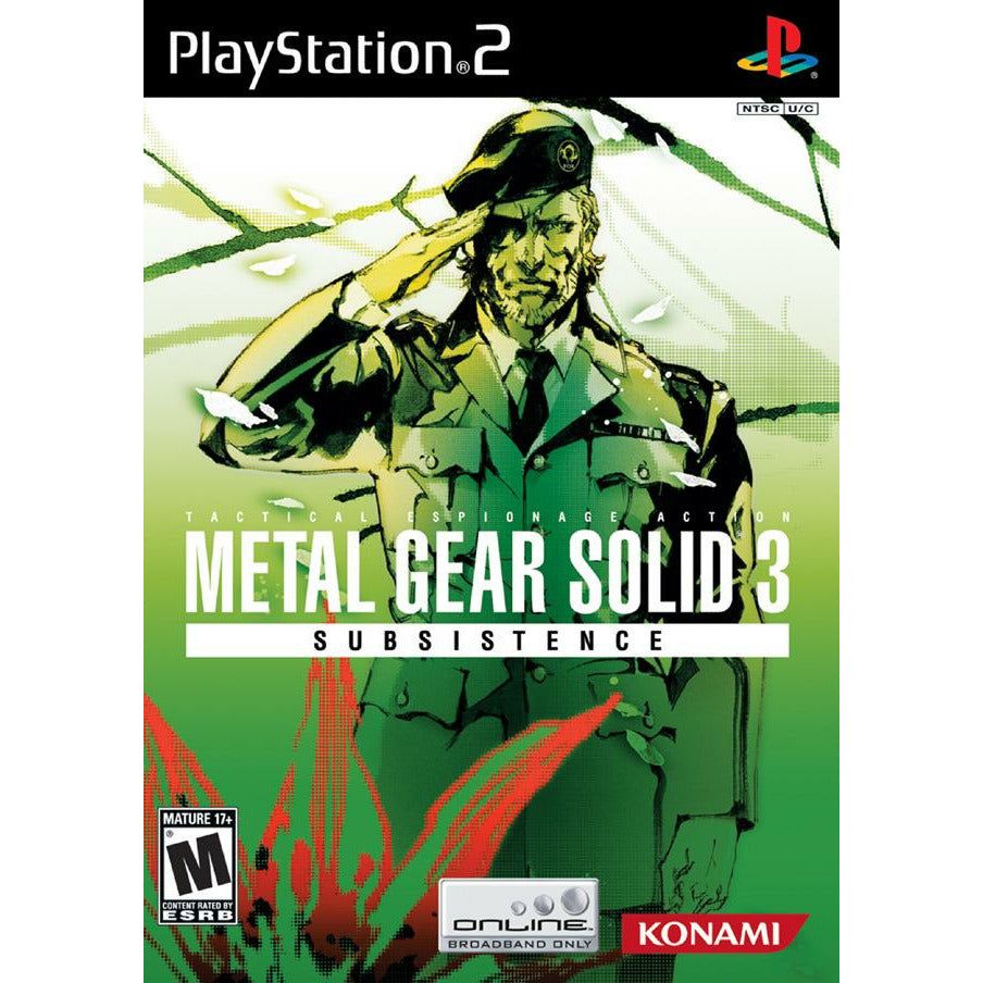 PS2 - Metal Gear Solid 3 Subsistance