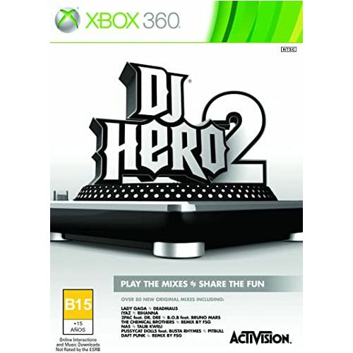 XBOX 360 - DJ Hero 2 (Game Only)