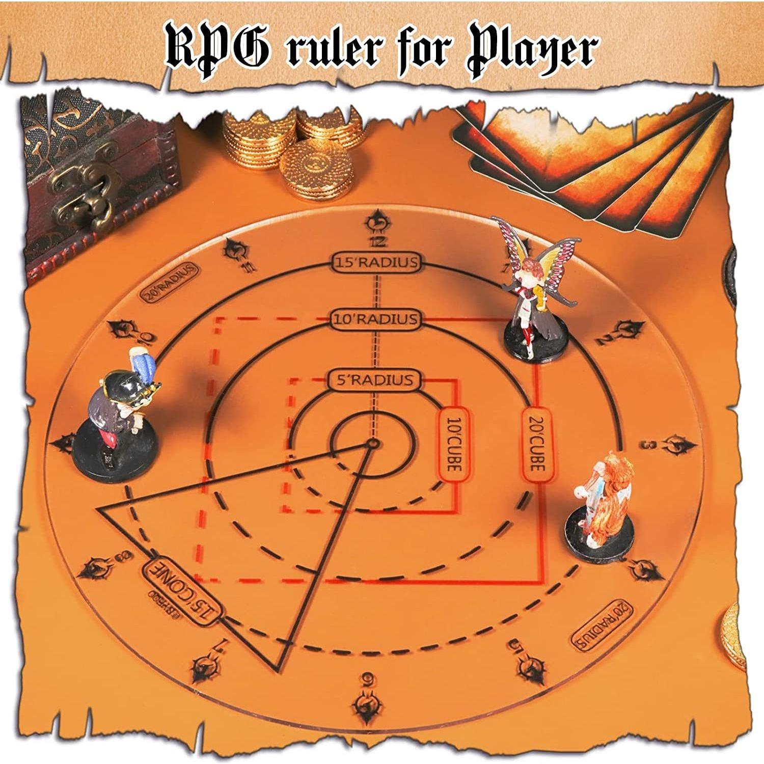 D&amp;D - Modèle d'effet de zone de marqueur de dégâts AOE de sort