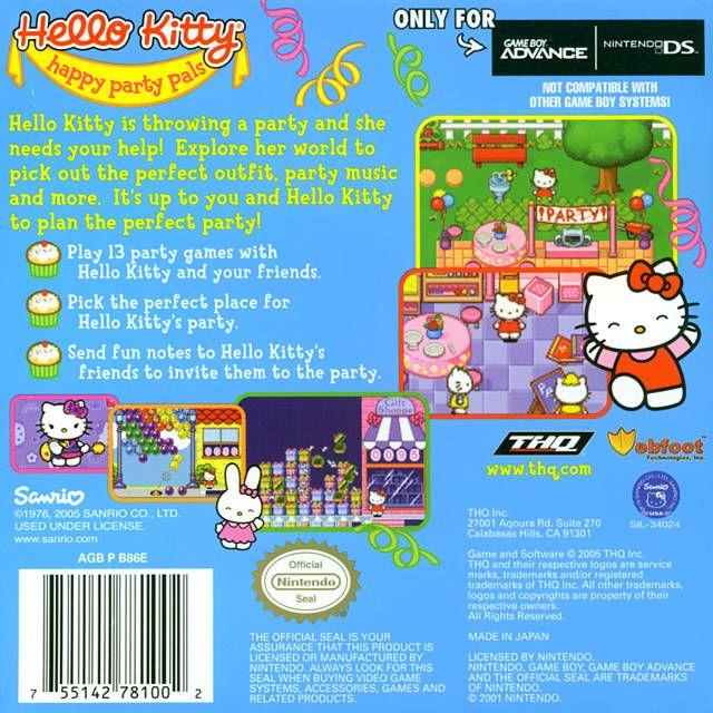 GBA - Hello Kitty Happy Party Pals (cartouche uniquement)