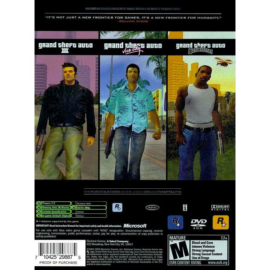 XBOX - Grand Theft Auto La Trilogie