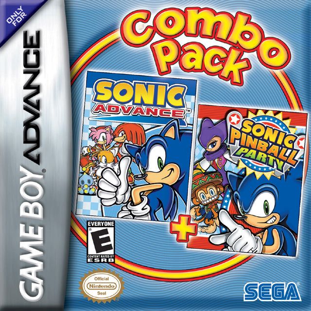 GBA - Sonic Advance + Sonic Pinball Party (Cartridge Only)