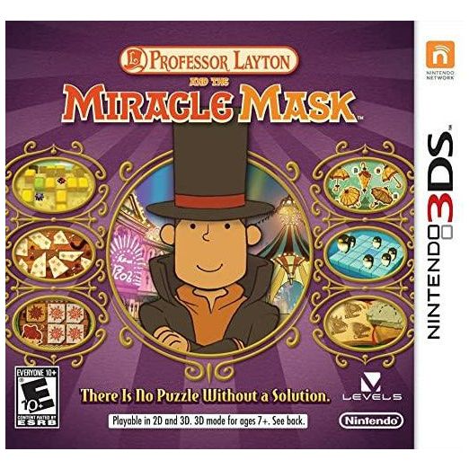 3DS - Professor Layton and the Miracle Mask (In Case)