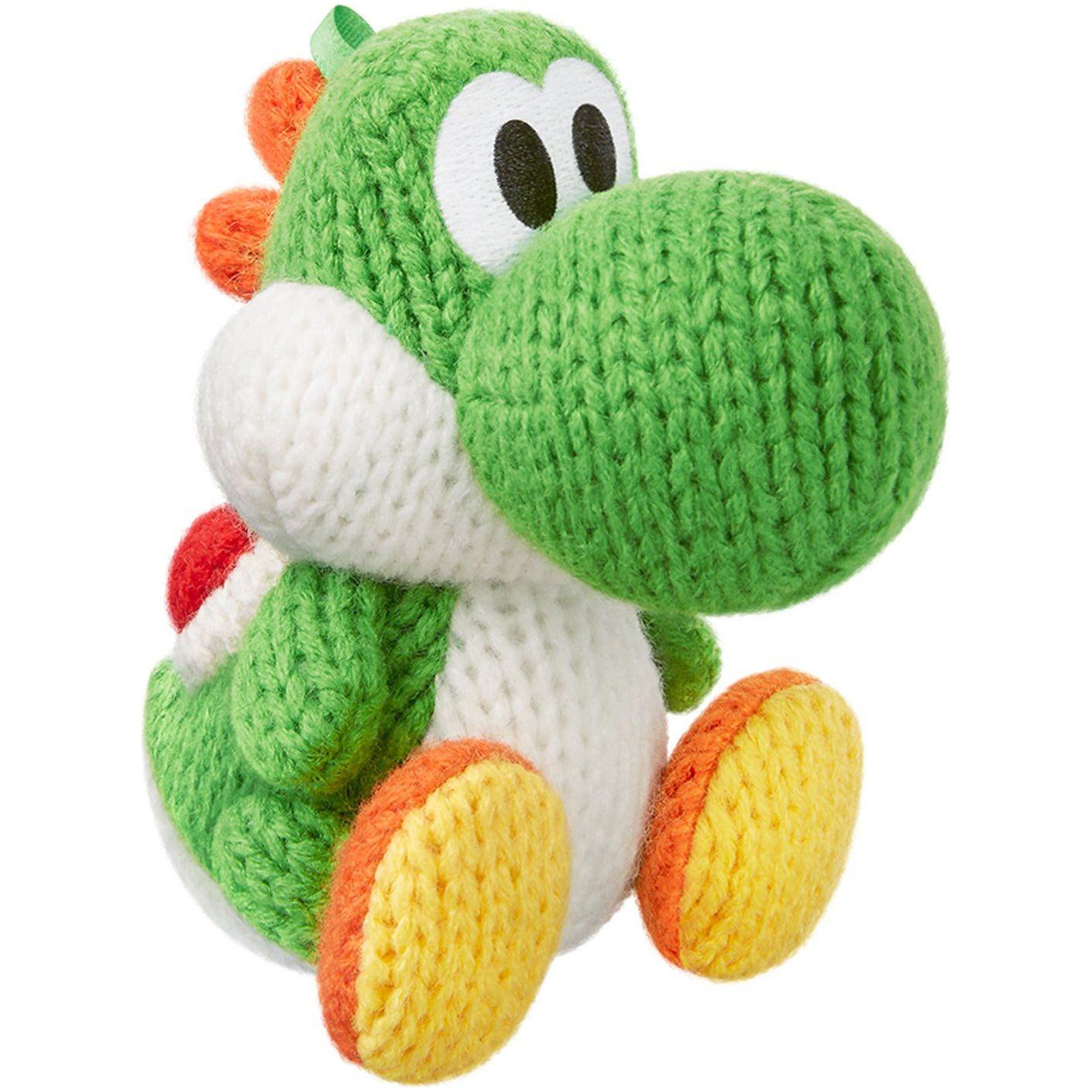 Amiibo - Figurine Yoshi en fil vert de Yoshi's Woolly World