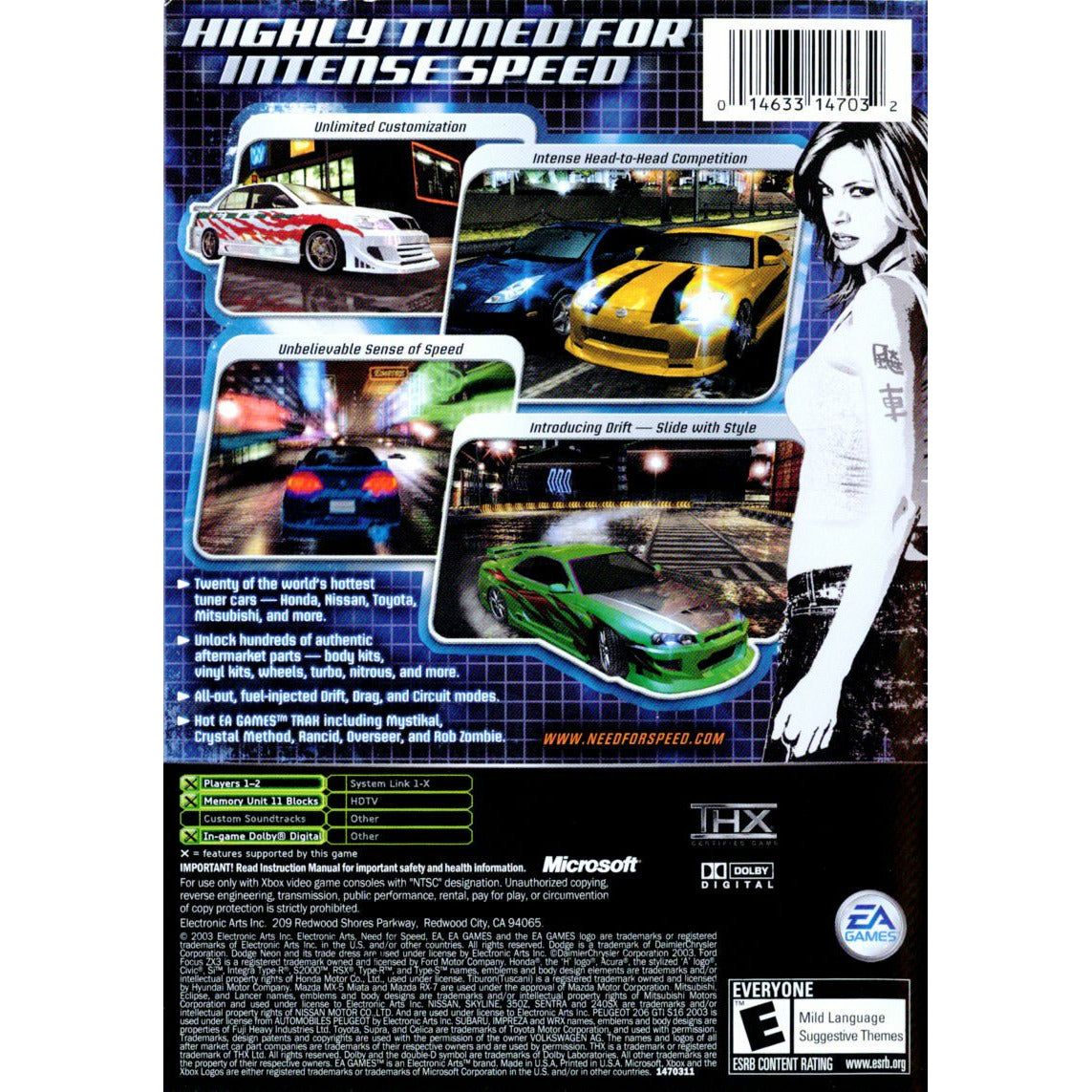 XBOX - Need for Speed Underground (Platinum Hits)
