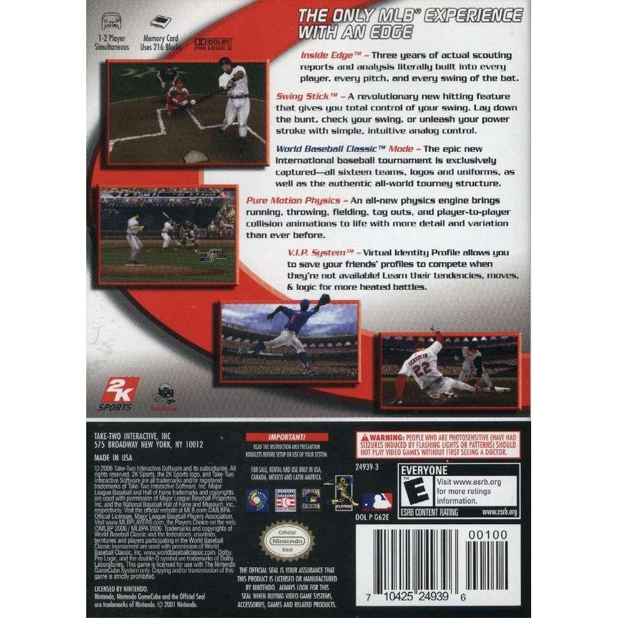 GameCube - Major League Baseball 2K6