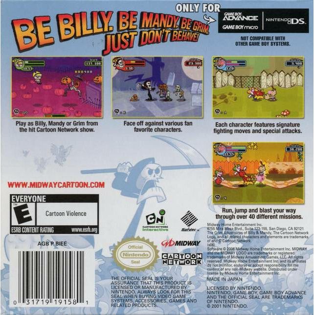 GBA - The Grim Adventures of Billy & Mandy (Cartridge Only)