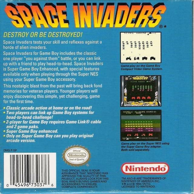 GB - Space Invaders (Cartridge Only)