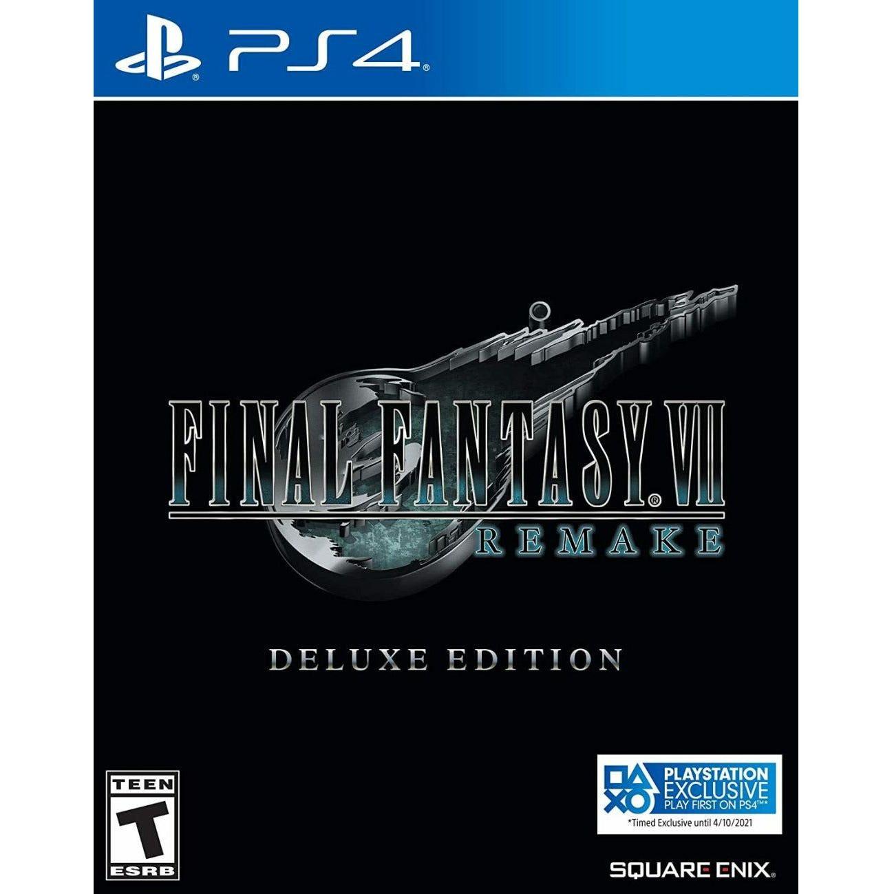 PS4 - Final Fantasy VII Remake Deluxe Edition (Pas de DLC Cactuar)