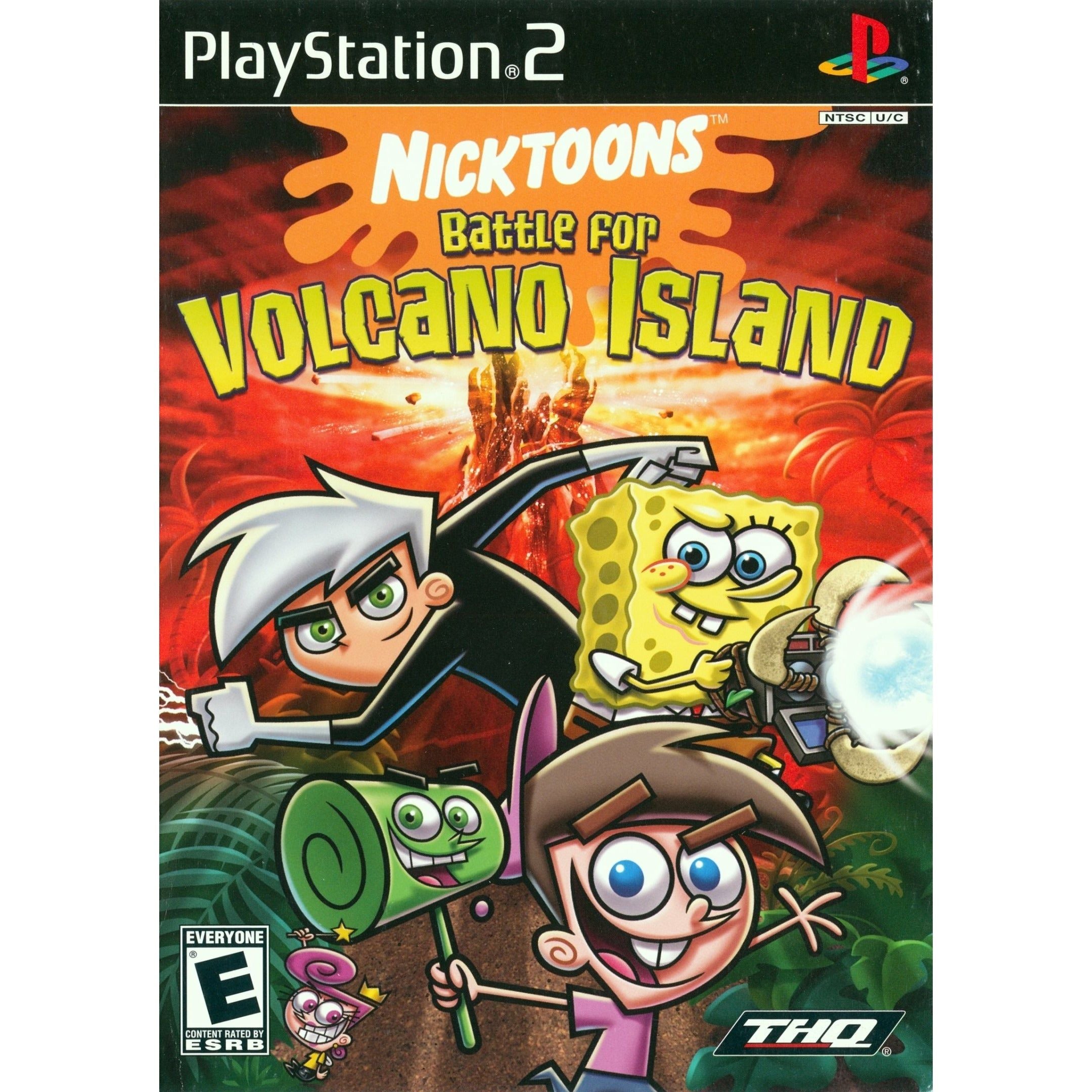 PS2 - La Bataille des Nicktoons pour l'Île Volcan