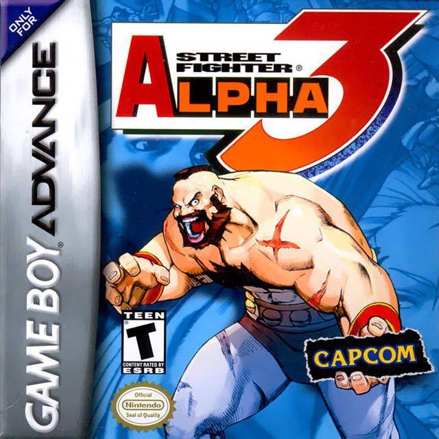 GBA - Street Fighter Alpha 3 (étiquette brute)