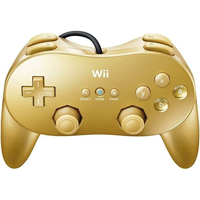 WII - Manette Wii Classic Pro (Or - Édition 007)