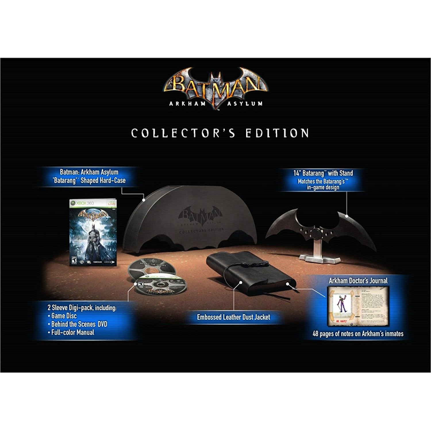 XBOX 360 - Batman Arkham Asylum Collector's Edition (Complete)