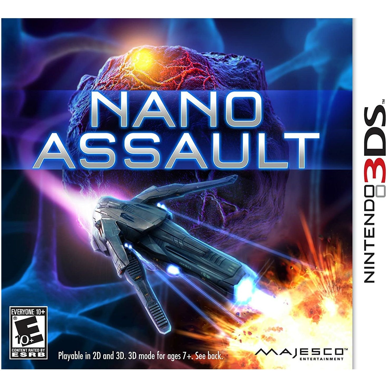 3DS - Nano Assault (Printed Cover Art)