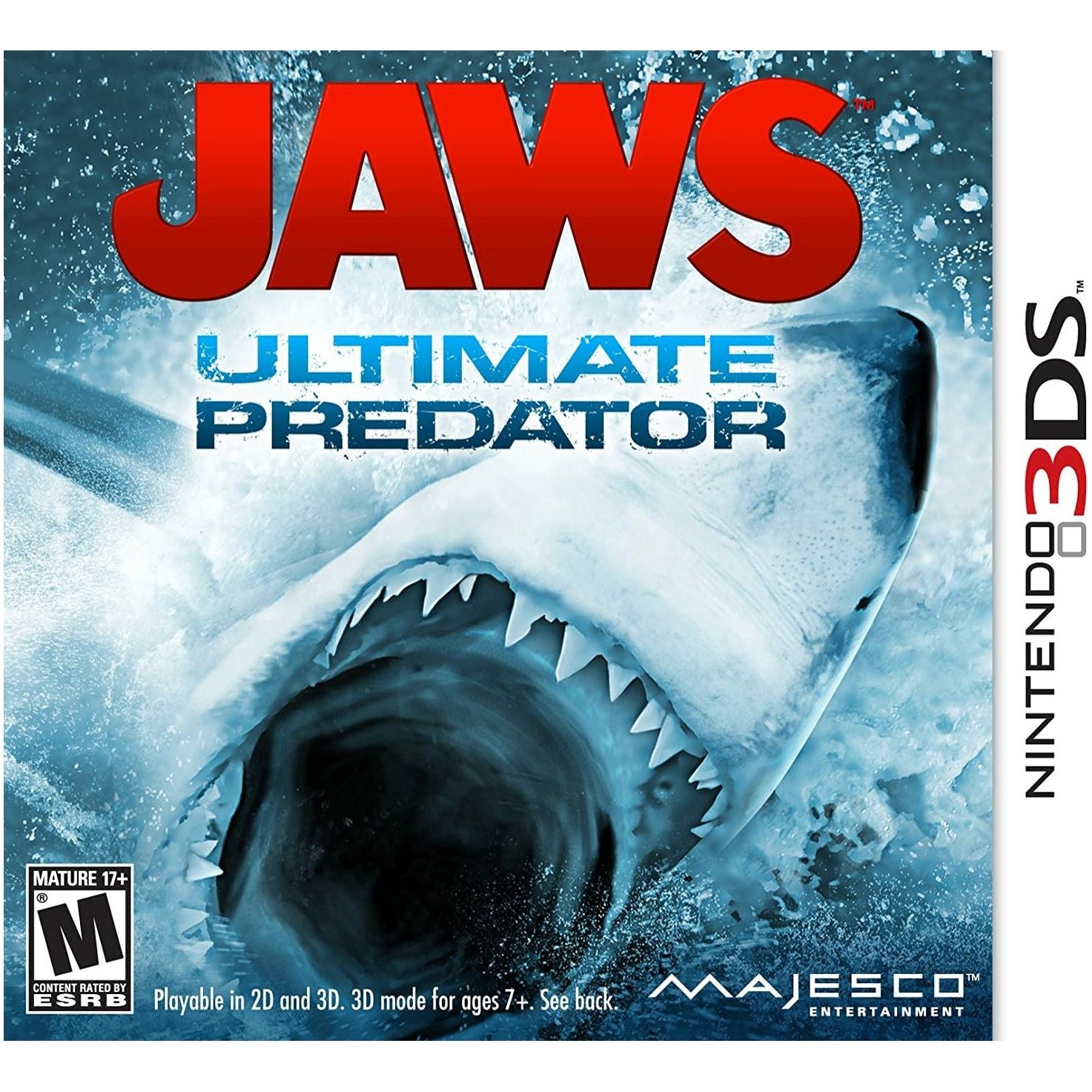 3DS - Jaws Ultimate Predator (Couverture imprimée)