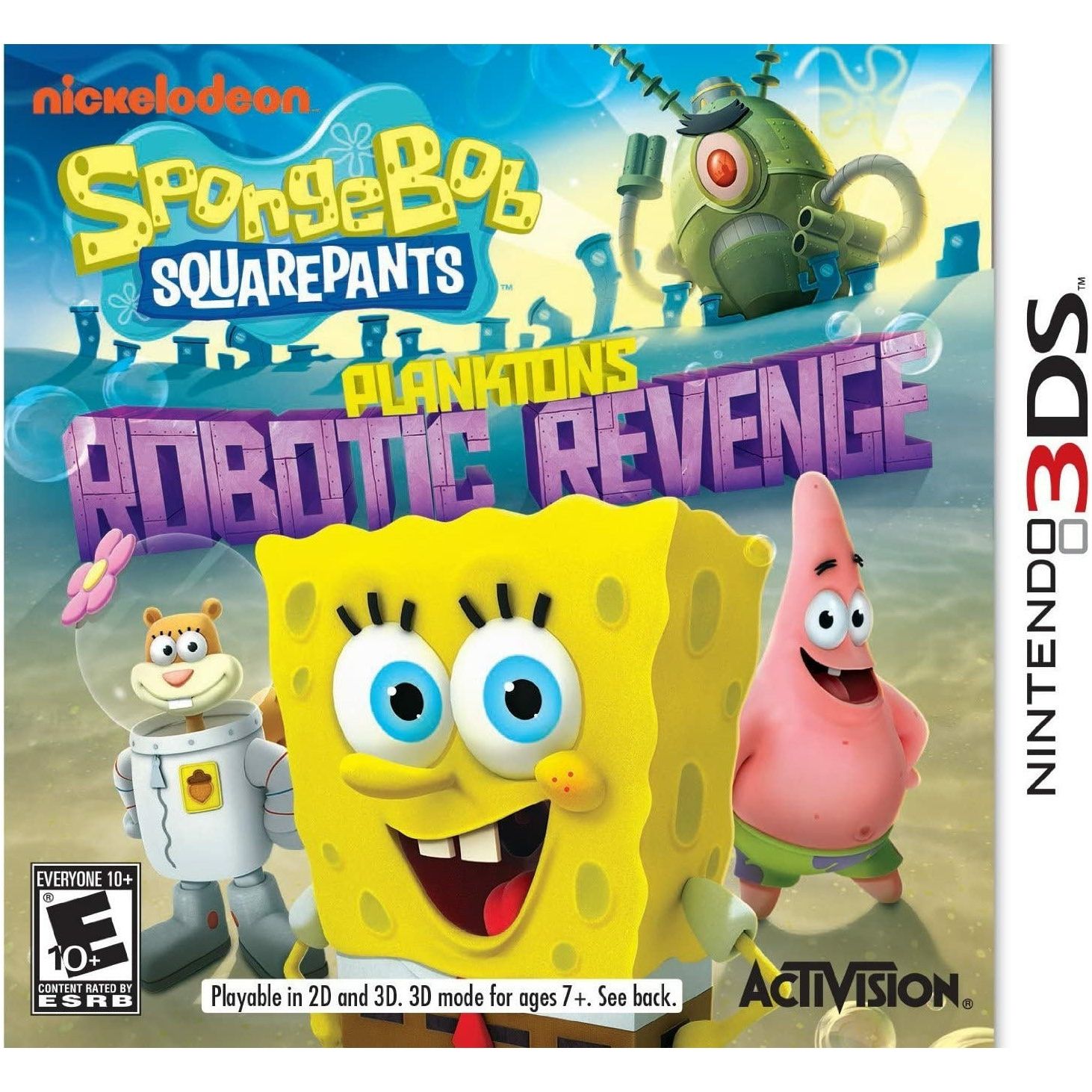 3DS - SpongeBob SquarePants Plankton's Robotic Revenge (In Case)