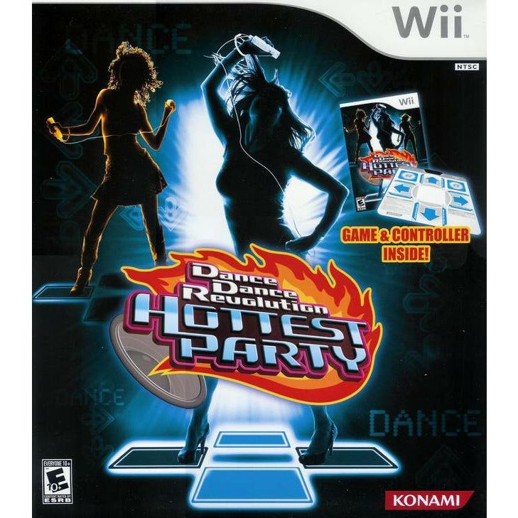 Wii - Dance Dance Revolution Hottest Party (dans la boîte avec tapis)