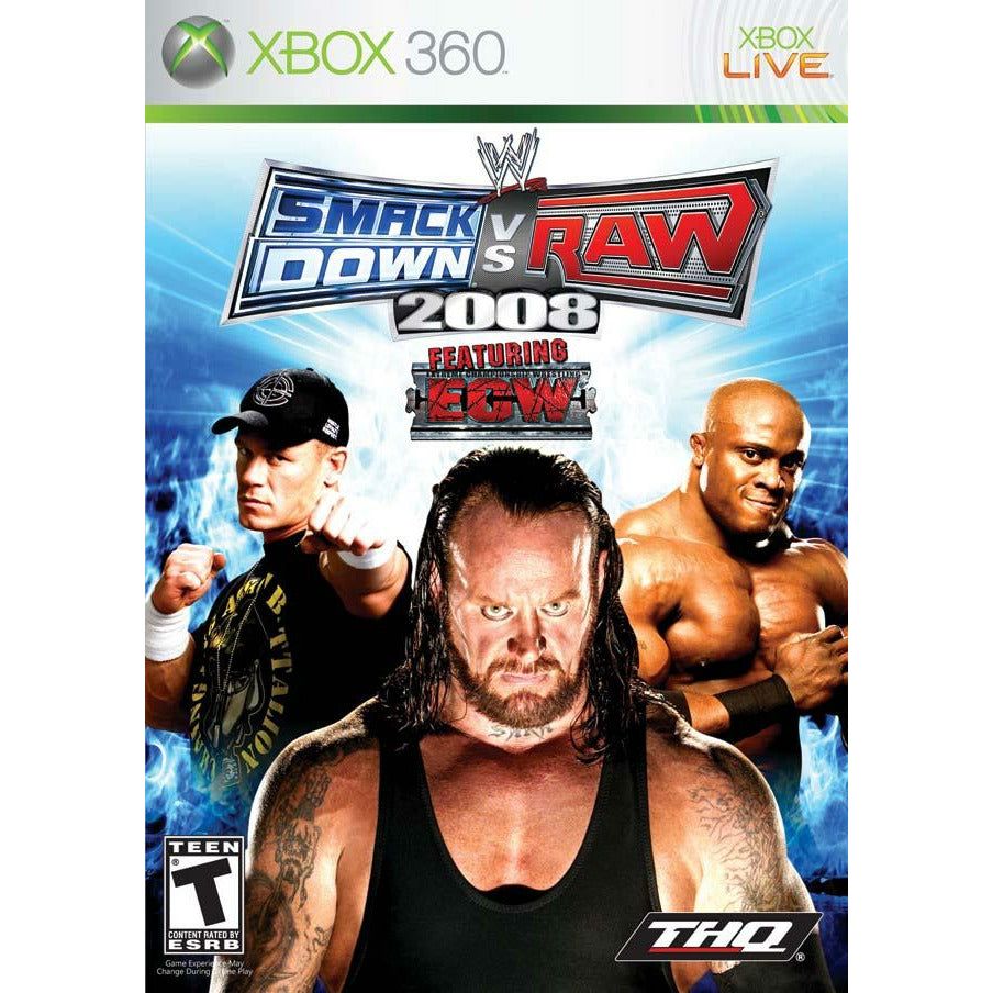 XBOX 360 - WWE Smackdown Vs Raw 2008