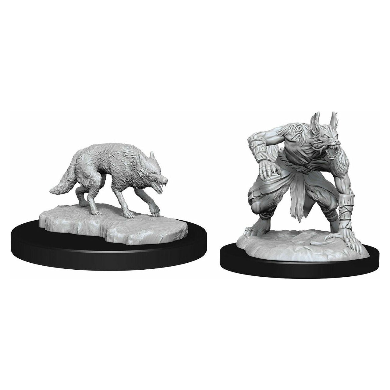 D&D - Minis - Nolzurs Marvelous Miniatures - Jackalwere & Jackal