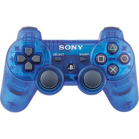 Manette Sony DualShock PS3 (utilisée) (bleu trans.)