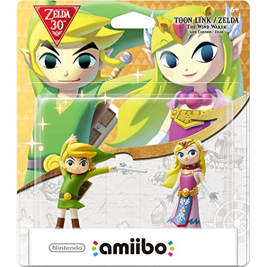 Amiibo - The Legend of Zelda 30th Anniversary The Wind Waker Toon Link / Zelda (In Box)