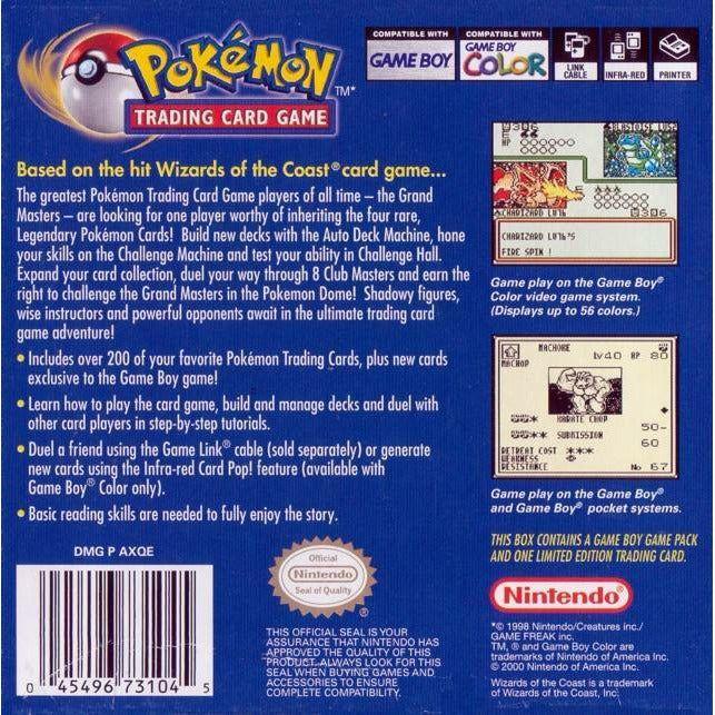 pokemon trading card game cartridge GBC