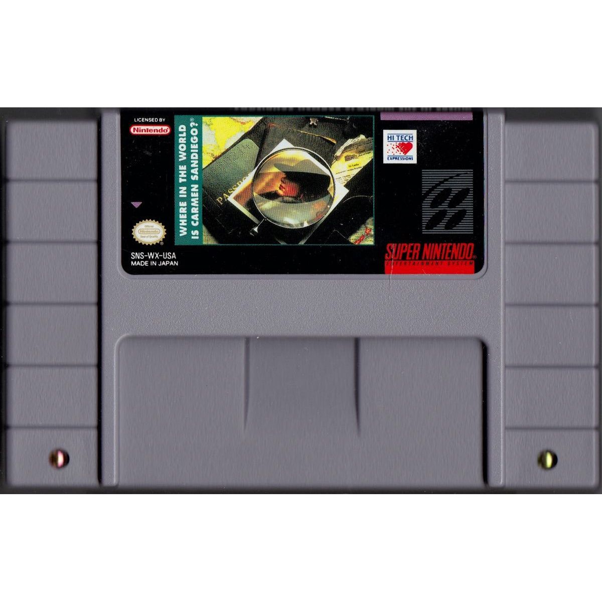 SNES - Where in the World is Carmen Sandiego (Cartridge Only)