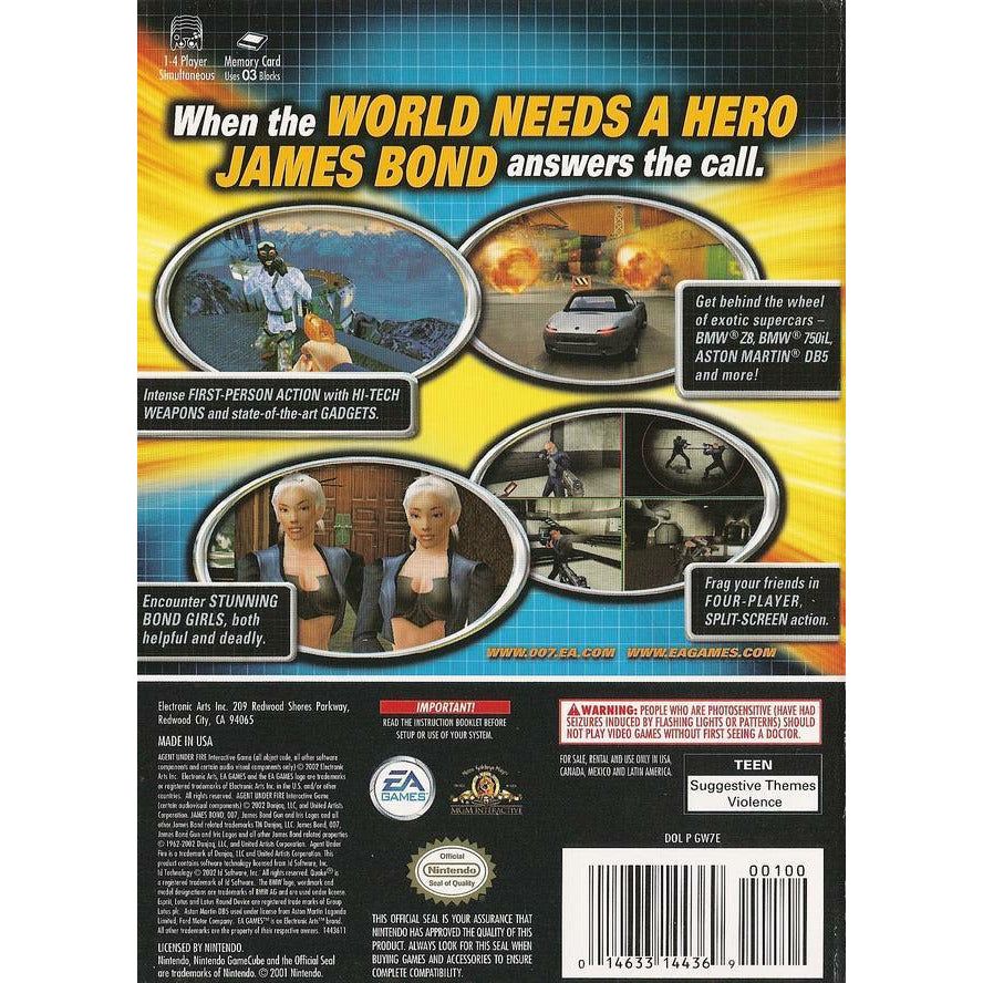 GameCube - James Bond 007 Agent sous le feu
