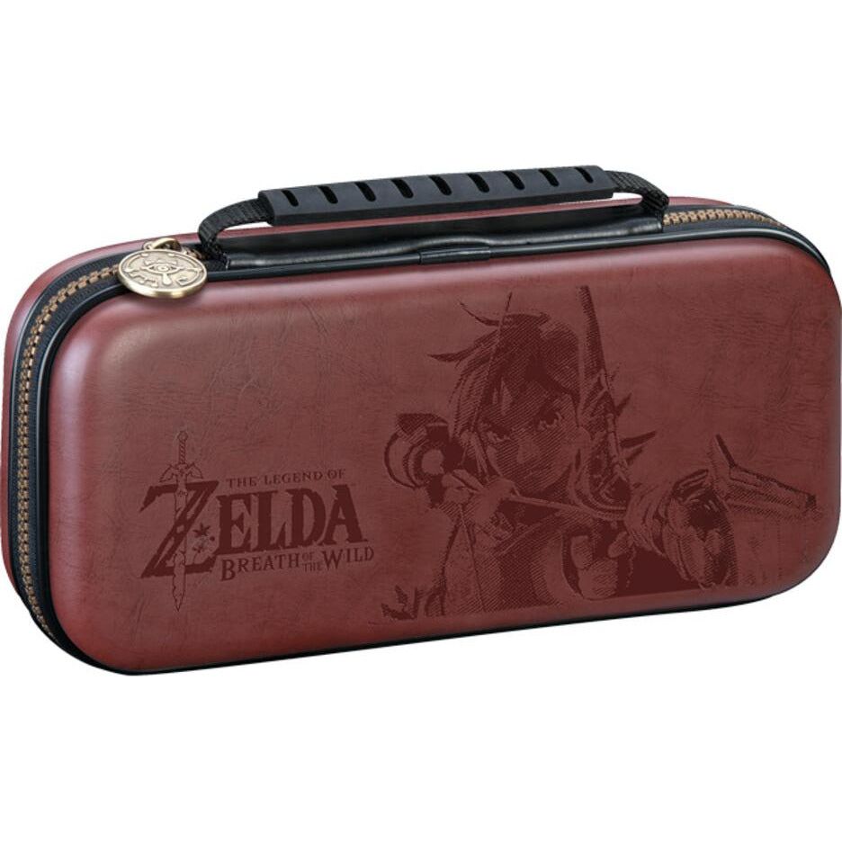 Zelda Breath of the Wild Leather Travel Case for Nintendo Switch