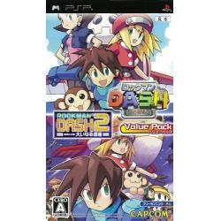 PSP - RockMan Dash & RockMan Dash 2 Value Pack (In Box)(Japanese)