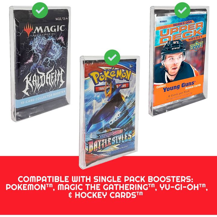 Trading Card Booster Pack Protectors (PET)