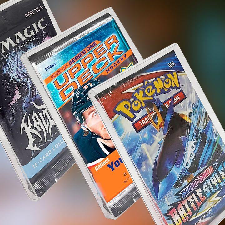 Protecteurs de pack de boosters de cartes à collectionner (PET)