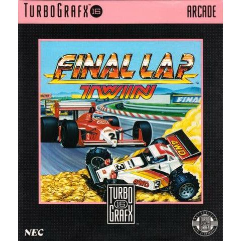 Turbografx - Final Lap Twin (Cartridge Only)