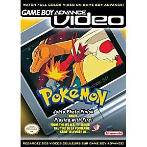 GBA - Vidéo Pokémon jouant avec le feu / Finition photo Johto (cartouche uniquement)