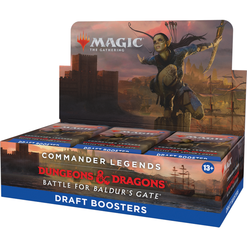 MTG - Commander Legends Dungeons & Dragons Battle for Baldur's Gate Sealed Draft Booster Box (24 Booster Packs)