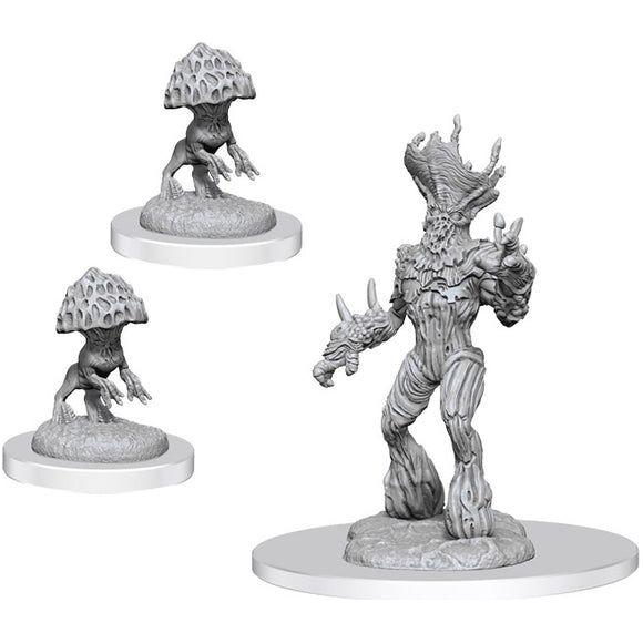D&D - Minis - Nolzurs Marvelous Miniatures - Myconid Sovereign & Sprouts