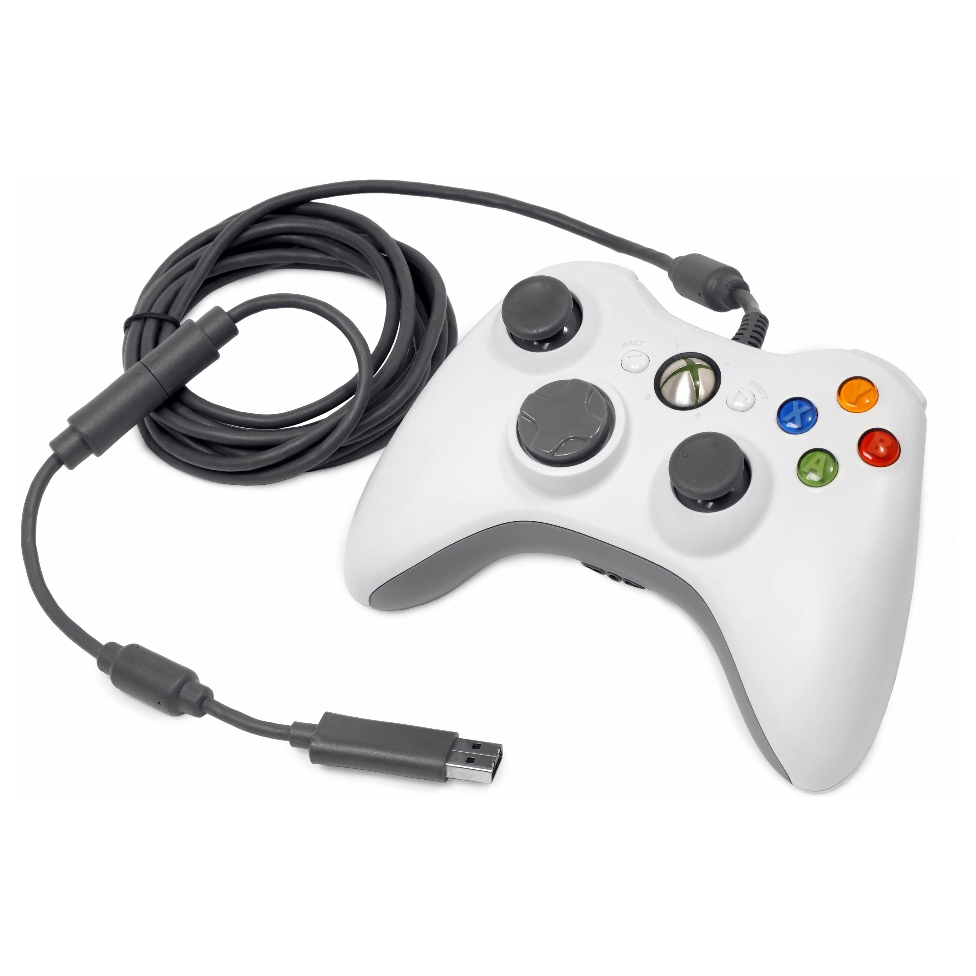 Official XBOX 360 Wired Controller (White / Used)