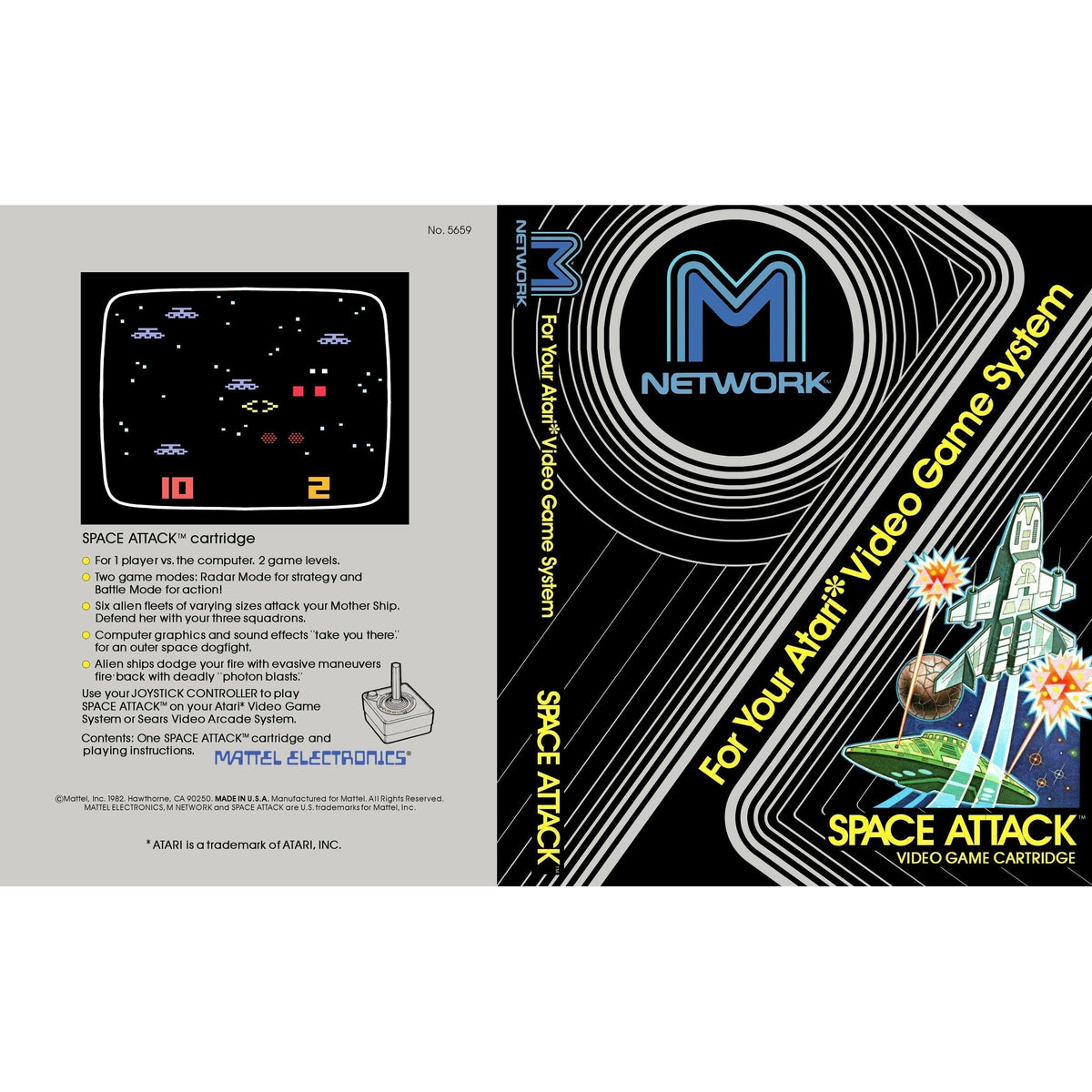 Space Attack Label Atari 2600 - Space Attack (Cartridge Only)