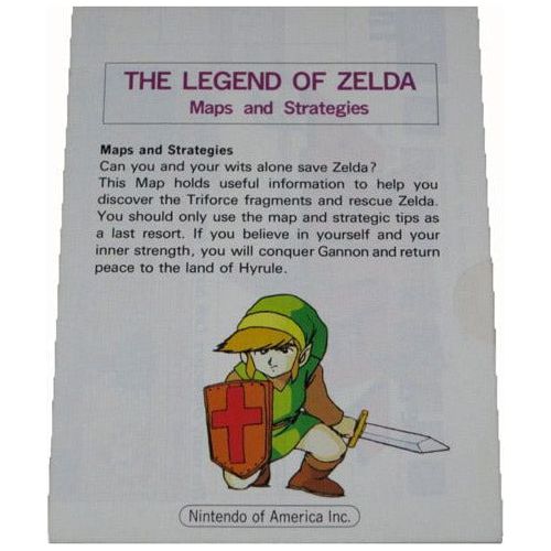 NES - Cartes et stratégies The Legend of Zelda (Manuel / Bon)