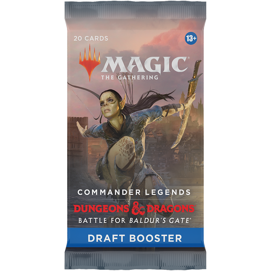 MTG - Commander Legends Dungeons &amp; Dragons Battle for Baldur's Gate Draft Booster Pack (21 cartes)