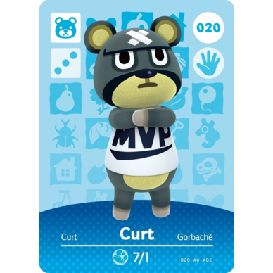 Amiibo - Animal Crossing Curt Card (#020)
