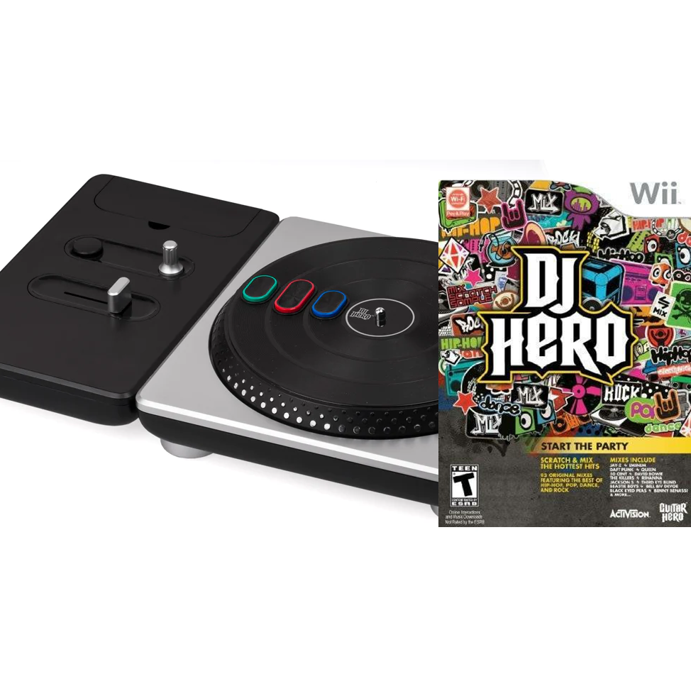 Wii - DJ Hero with Turntable