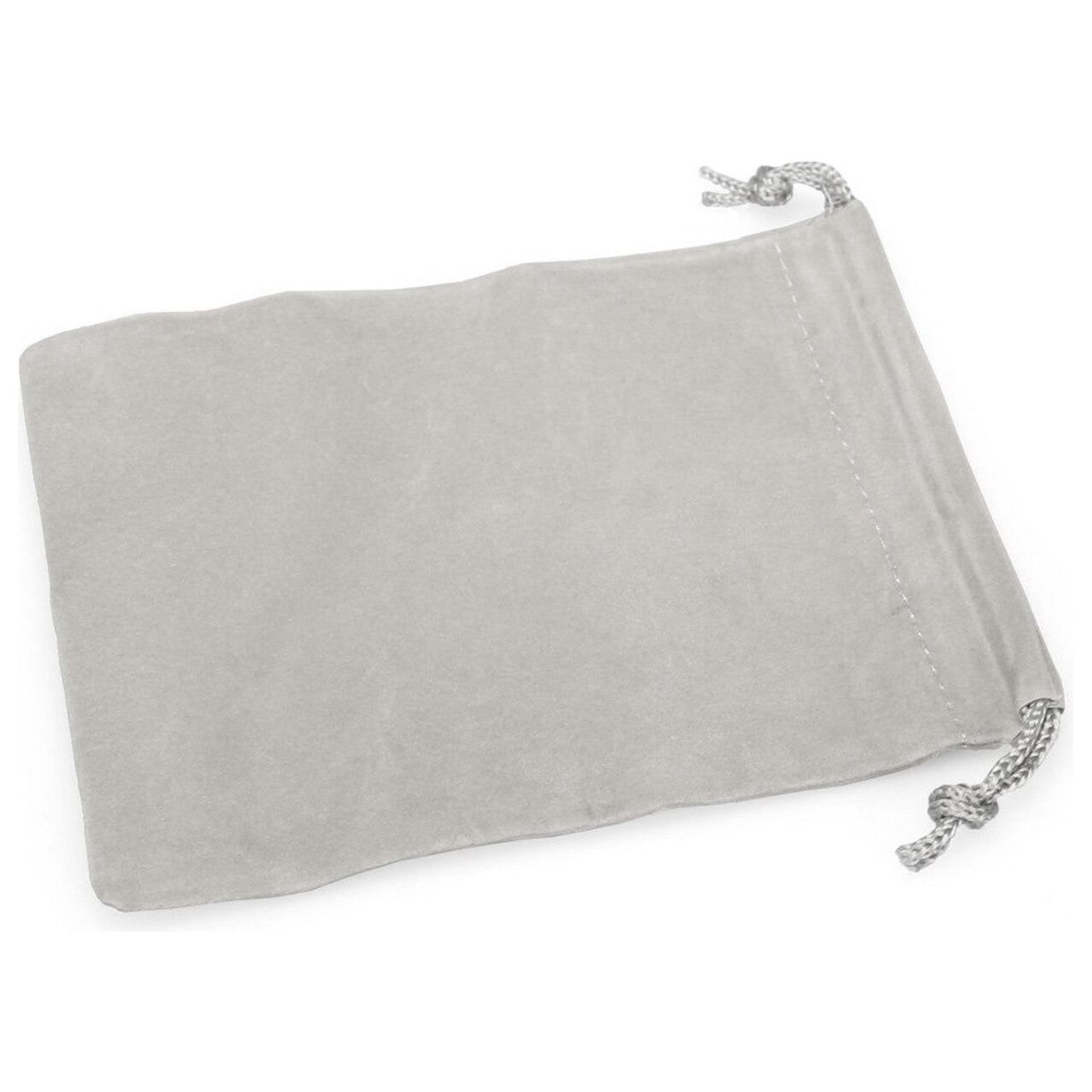Dice Bag - 4" x 5" Cloth Dice Bag (Grey)