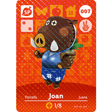 Amiibo - Carte Joan Animal Crossing (#007)