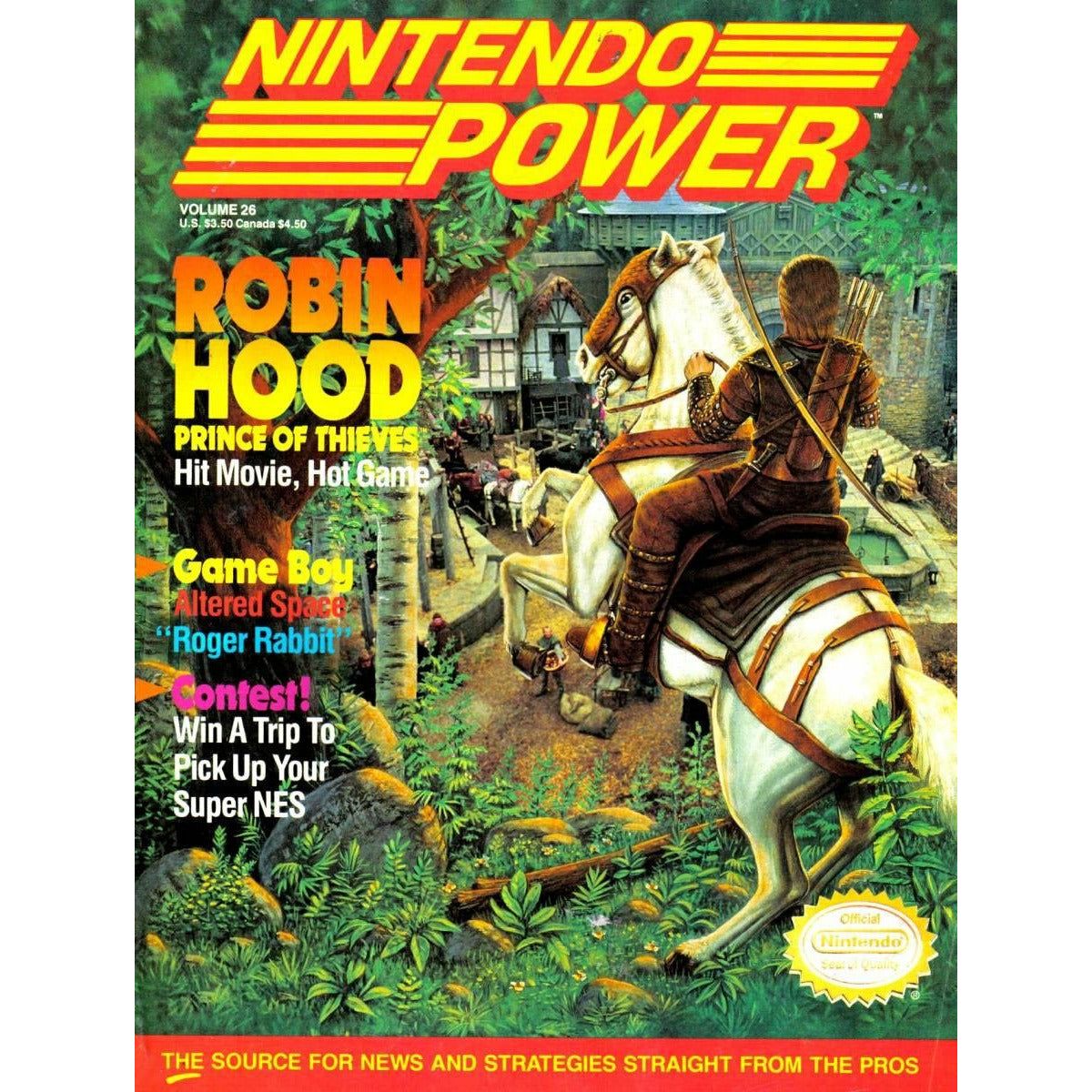 Nintendo Power Magazine (#026) - Complete and/or Good Condition