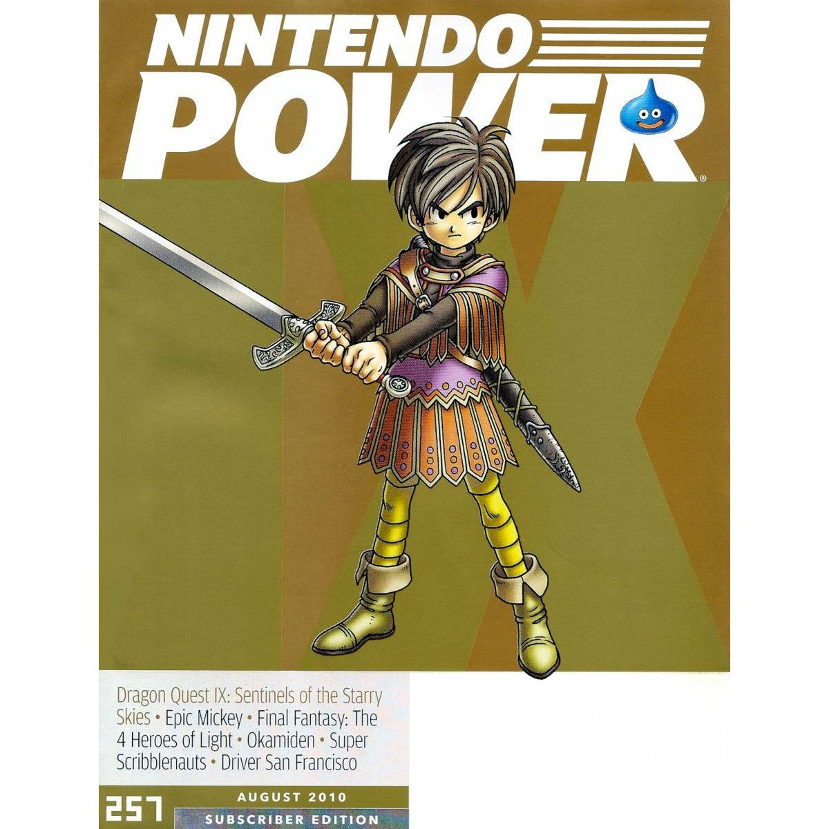 Nintendo Power Magazine (#257 Subscriber Edition) - Complete and/or Good Condition