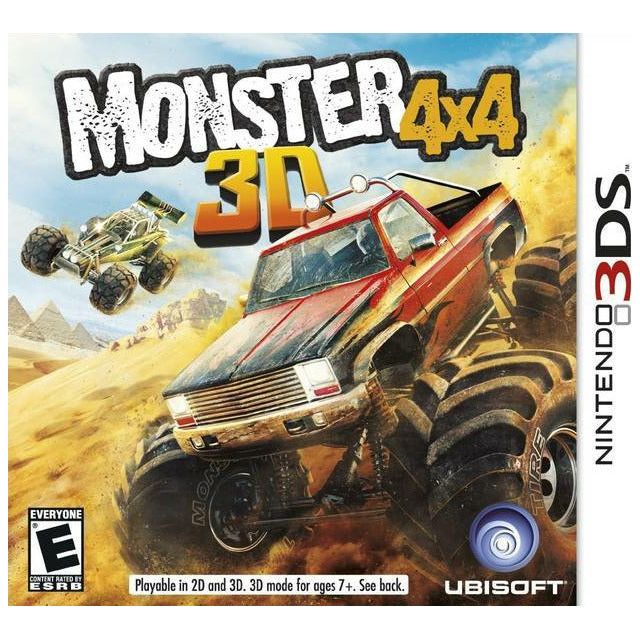 3DS - Monster 4x4 3D (Printed Cover Art)