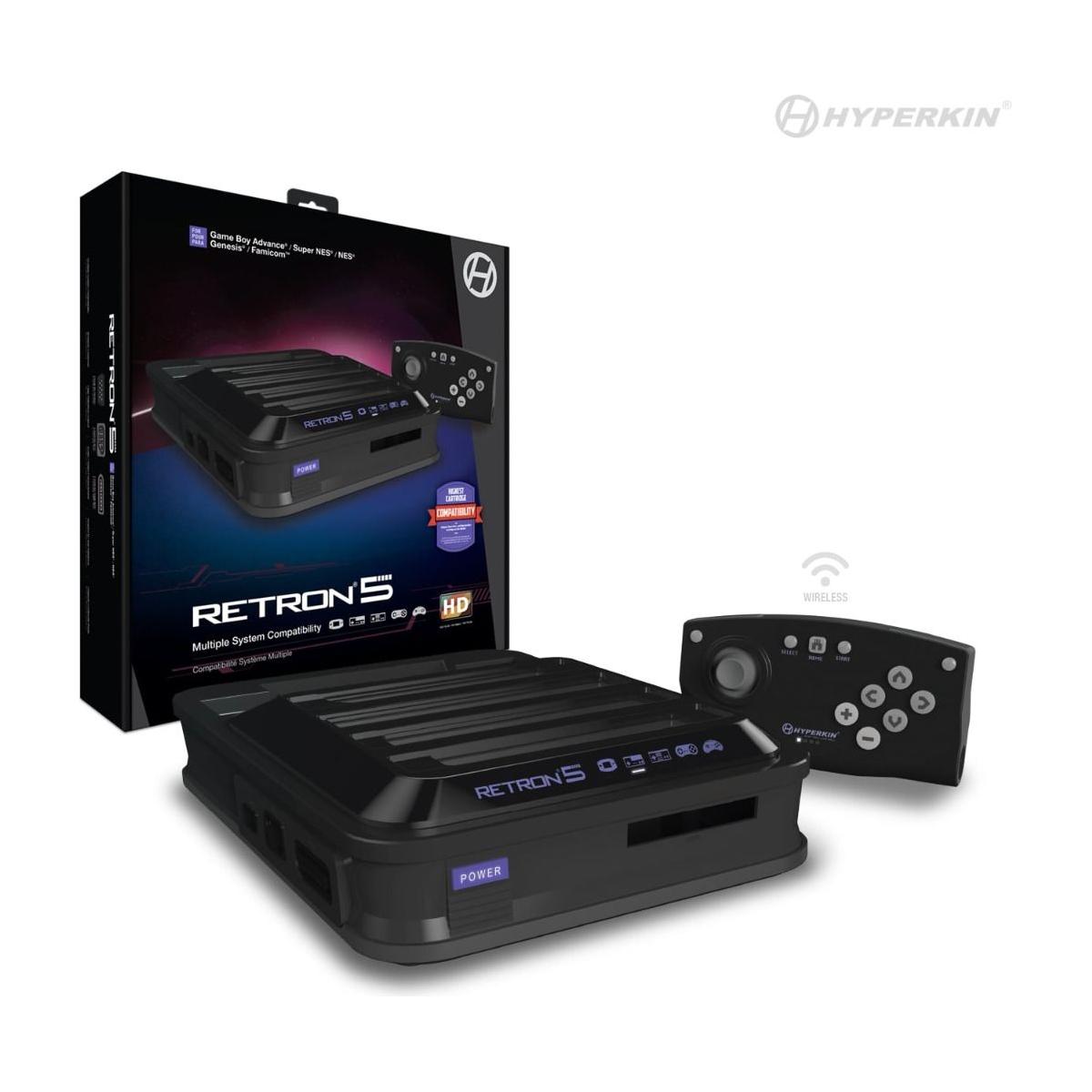 Retron 5 HD Console (NES/SNES/GENESIS/GB/GBA) (Black)